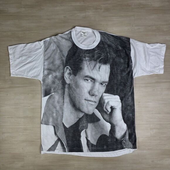 made especially for randy travis Other - Vintage 90s Randy Travis Black White Portrait AOP Shirt Country Music Size XL